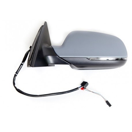 Retroviseur exterieur AUDI A4 01/2012- - Electrique - Droit - Degivrant - Aspherique - Clignotant - Coiffe a peindre - Memoire