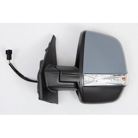 Retroviseur exterieur FIAT DOBLO CARGO 01/2010- - Electrique - Droit- Degivrant - Glace Bombee - Coiffe Noir - Clignotant
