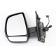 Retroviseur exterieur FIAT DOBLO CARGO 01/2010- - Manuel - Gauche - Glace Bombee - Coiffe Noir - Clignotant