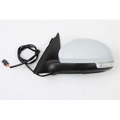 Retroviseur exterieur SKODA YETI 2009- - Electrique - Coiffe a peindre - Clignotant - Eclairage - Droit 