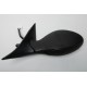 Retroviseur exterieur ALFA 156 10/1997-06/2005 - Electrique - Gauche - Degivrant - Bombee Bleue - Coiffe Noire
