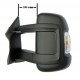 Retroviseur exterieur CITROEN JUMPER 06/2006- - Manuel - Gauche - Glace Bombee - Clignotant - Coiffe Noir - Bras Moyen