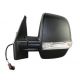 Retroviseur exterieur OPEL COMBO CARGO 10/2012- - Electrique - Droit- Degivrant - Glace Bombee - Coiffe Noir - Clignotant - Sond