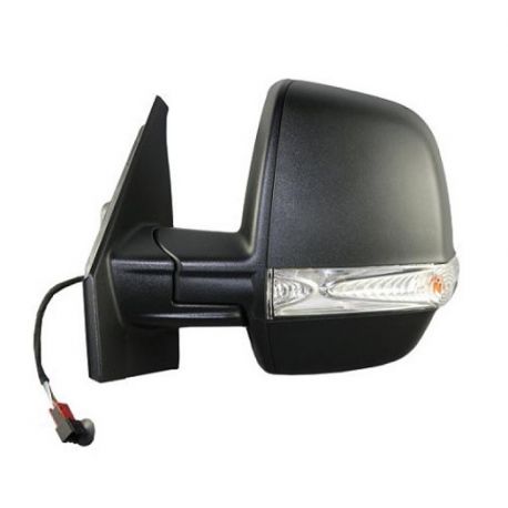 Retroviseur exterieur OPEL COMBO CARGO 10/2012- - Electrique - Droit- Degivrant - Glace Bombee - Coiffe Noir - Clignotant - Sond