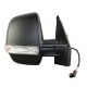 Retroviseur exterieur FIAT DOBLO CARGO 01/2010- - Manuel - Droit - Glace Bombee - Coiffe Noir - Clignotant