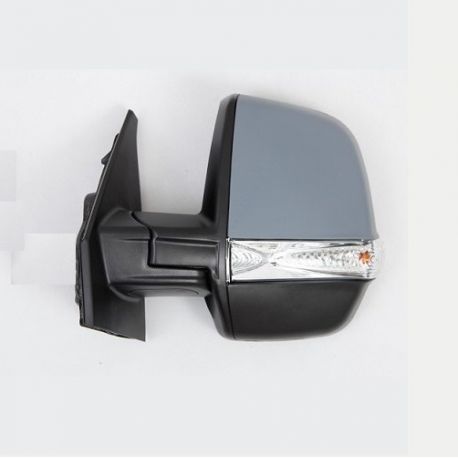 Retroviseur exterieur FIAT DOBLO CARGO 01/2010- - Manuel - Gauche - Glace Bombee - Coiffe a peindre - Clignotant
